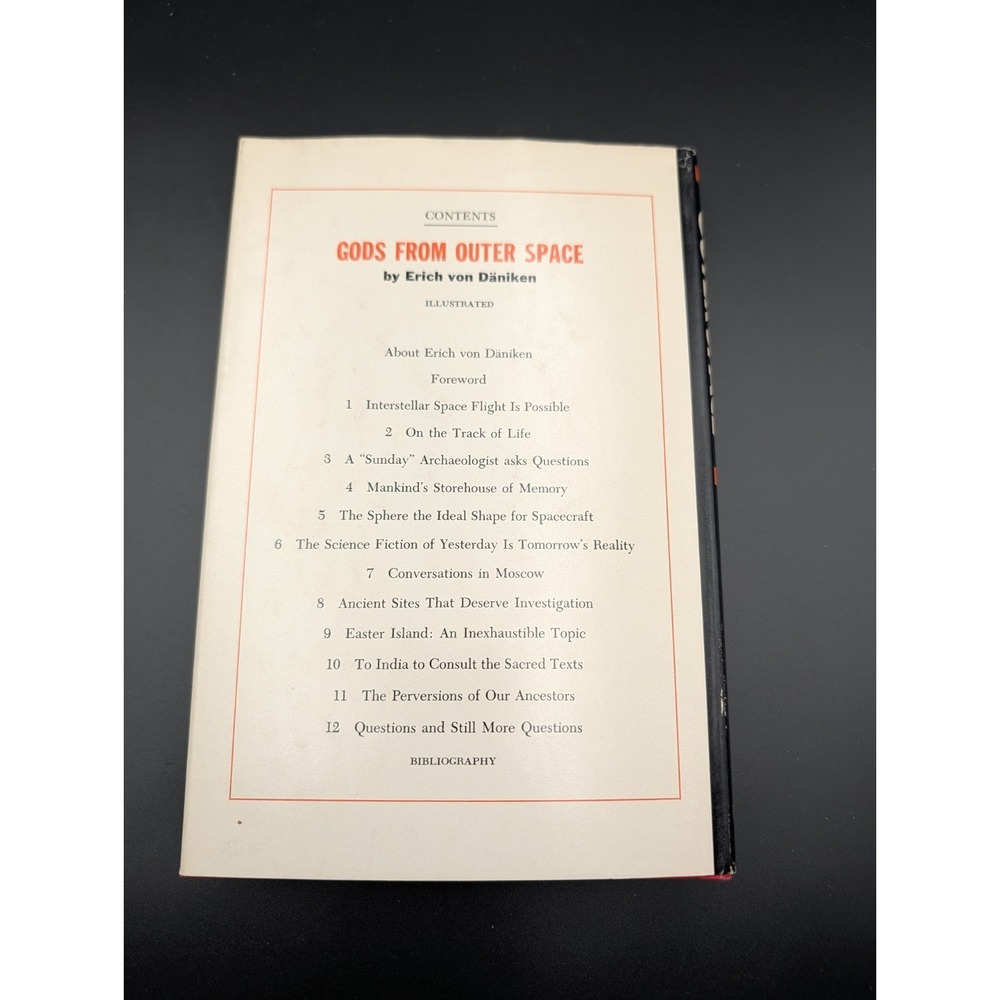 Gods From Outer Space By Erich Von Daniken Book Club Edition Hardcover 1970 - Picture 7 of 7